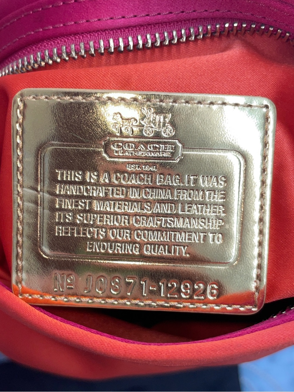 Coach ‘Amanda’ Satin Foldover Clutch - Picture 13 of 13